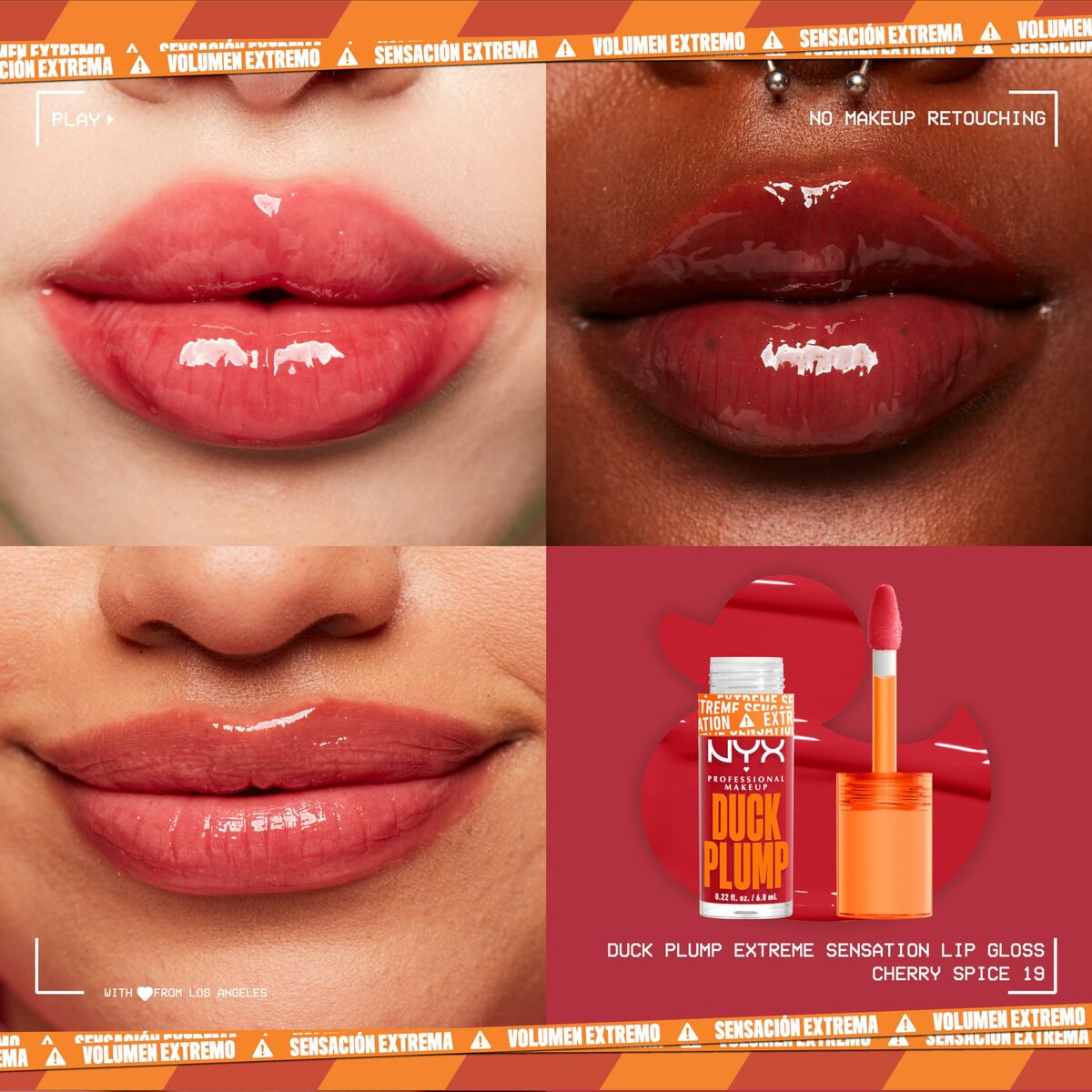 Lip gloss NYX Duck Plump Cherry spicy 6,8 ml